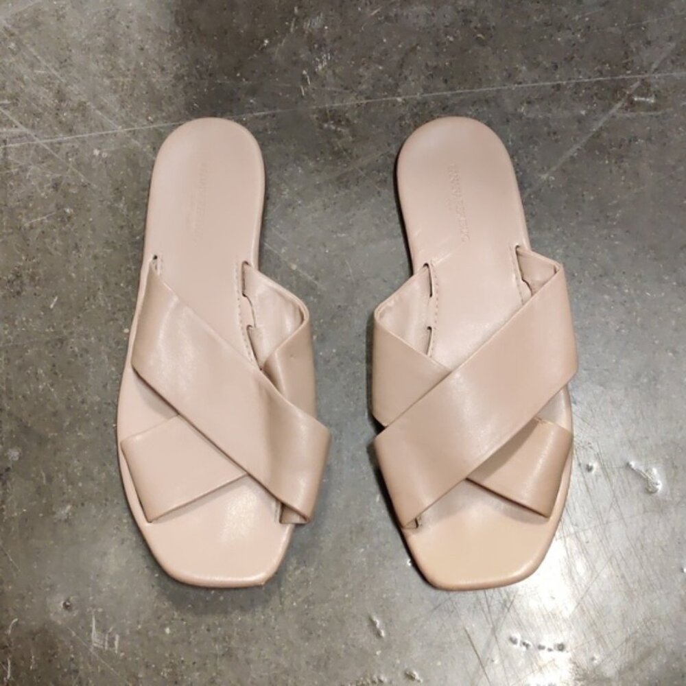Banana Republic Crossover Slides Size 7 Blush Color Summer